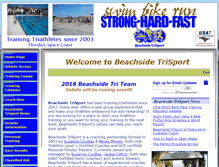 Tablet Screenshot of beachsidetrisport.com